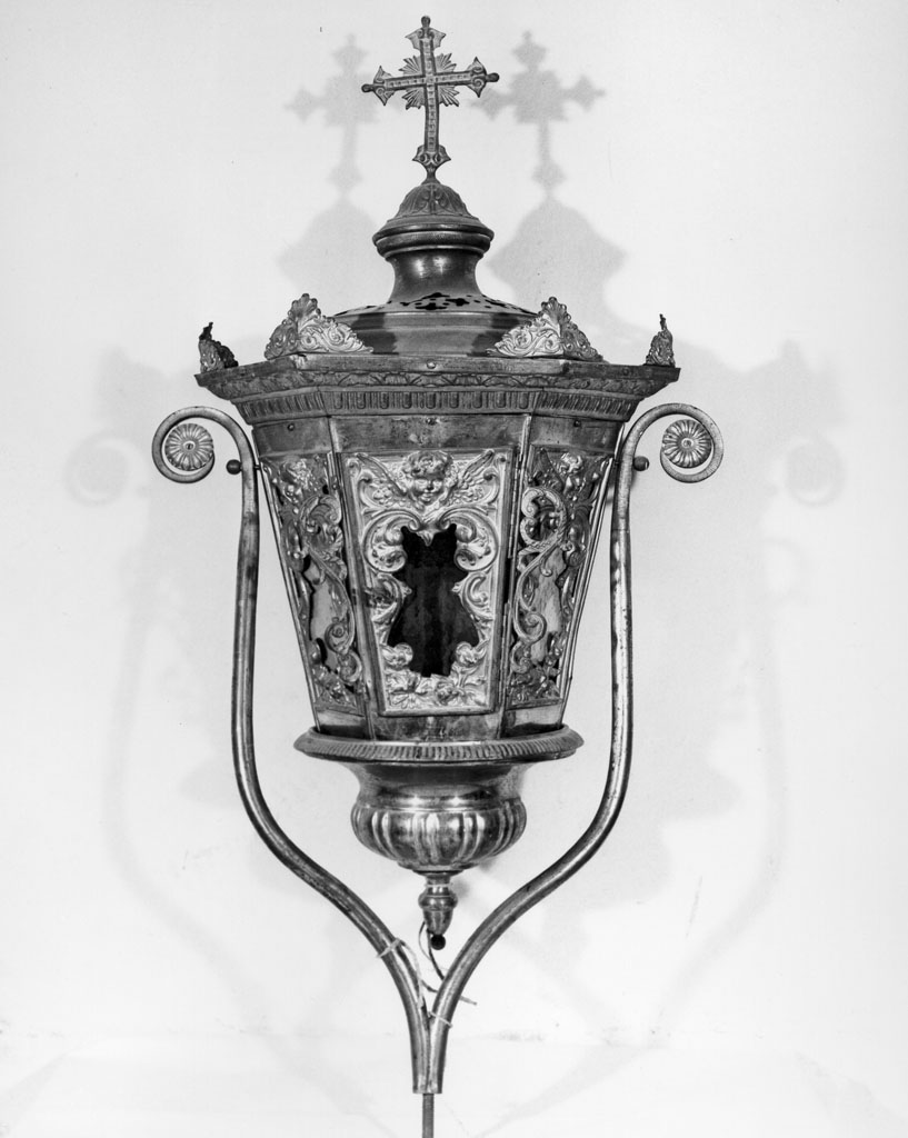 lanterna processionale, serie - bottega toscana (ultimo quarto sec. XIX)