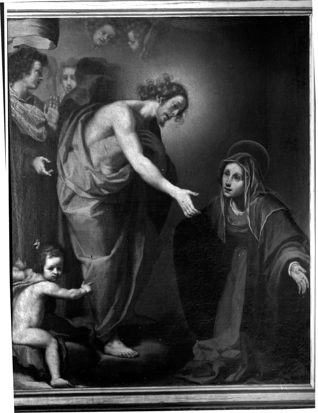 apparizione di Cristo risorto alla Madonna (dipinto) di Lippi Lorenzo (metà sec. XVII)