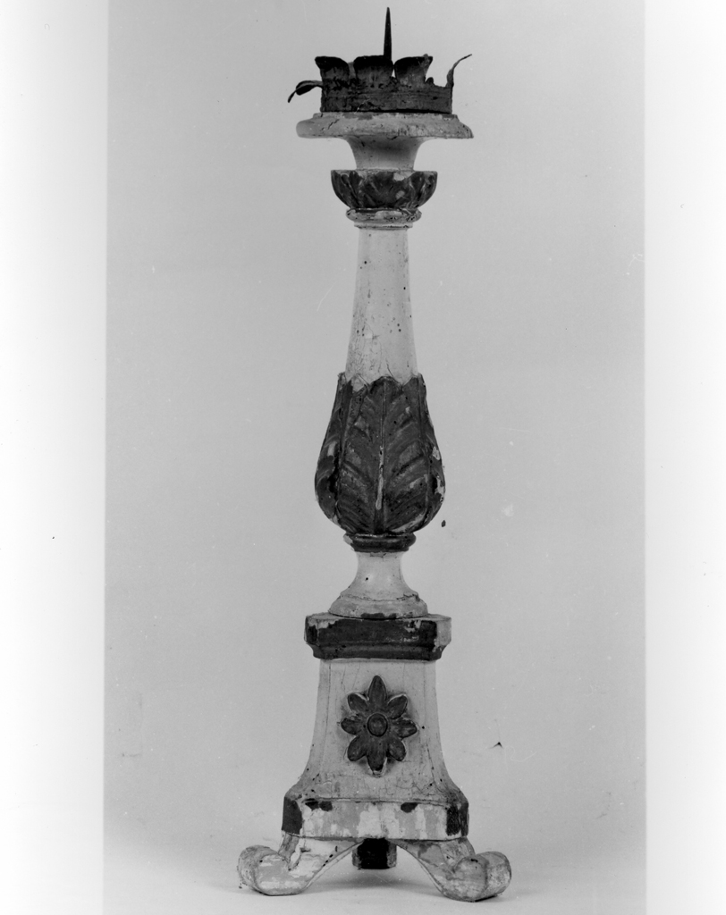 candeliere d'altare, coppia - bottega toscana (prima metà sec. XIX)