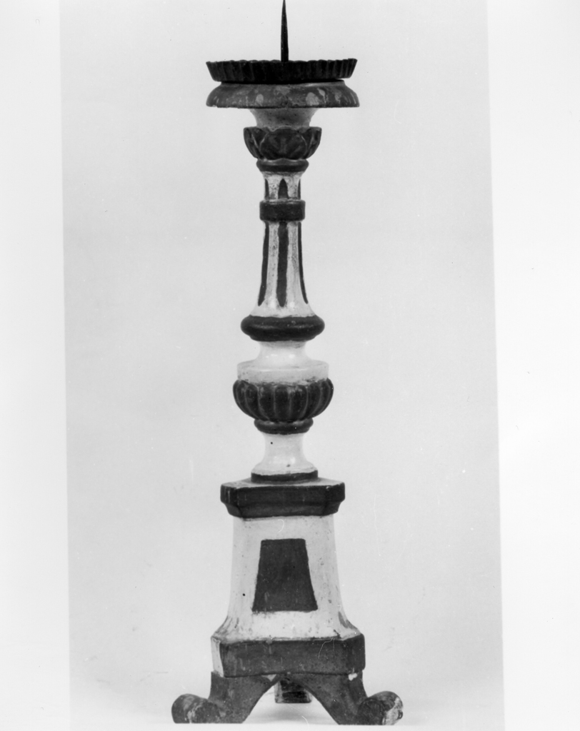 candeliere d'altare, coppia - bottega toscana (prima metà sec. XIX)