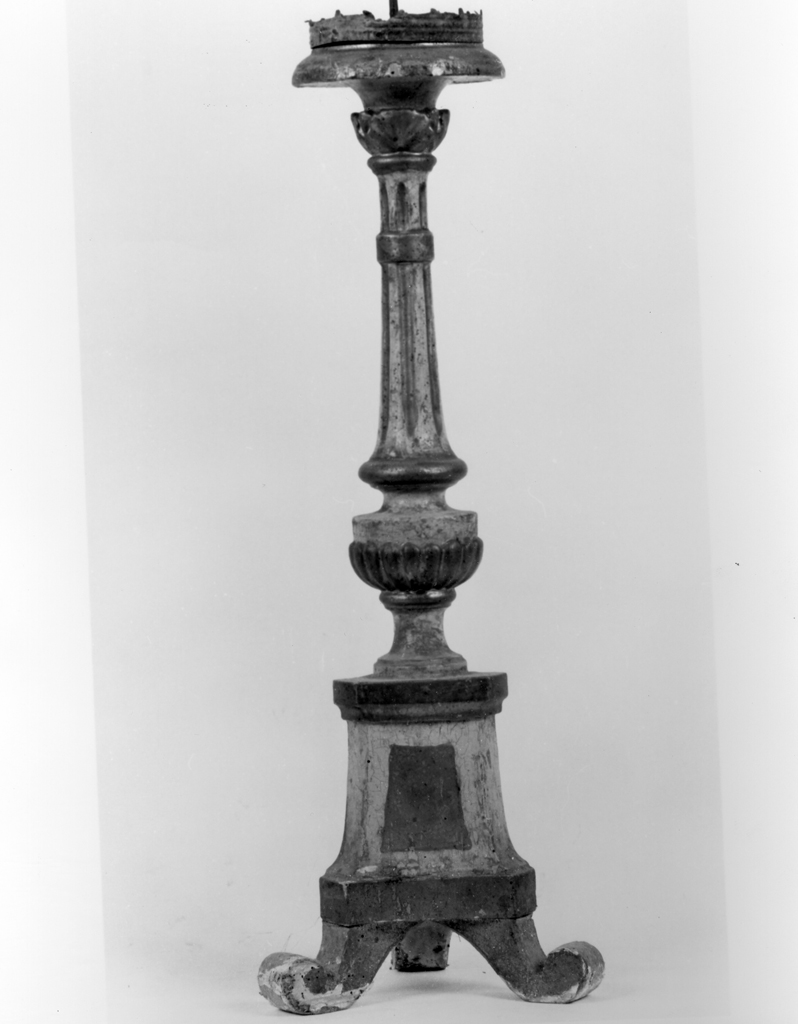 candeliere d'altare - bottega toscana (prima metà sec. XIX)