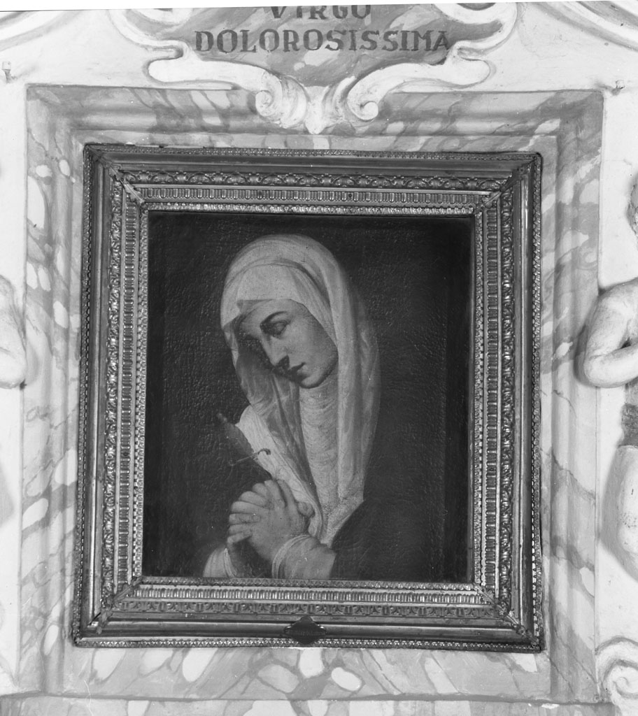 Madonna Addolorata (dipinto) di Ghezzi Giuseppe (fine sec. XVIII)