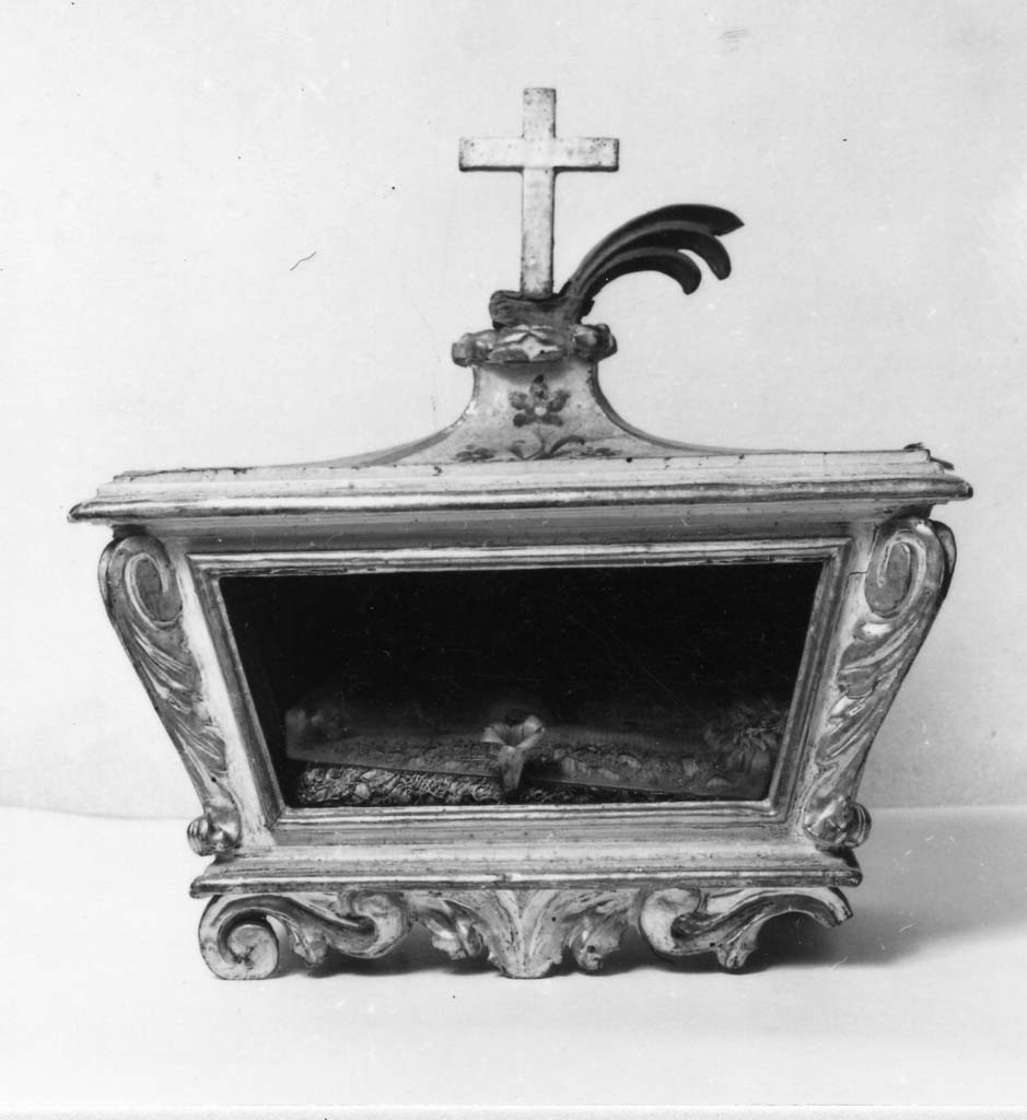 reliquiario a teca - a urna, serie - bottega toscana (fine sec. XVIII)