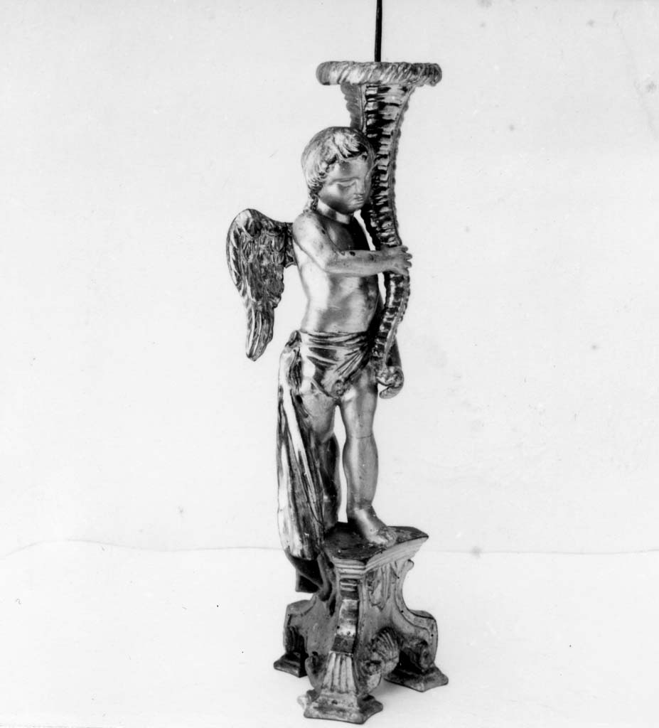 candelabro - a statua, serie - bottega toscana (inizio sec. XIX)