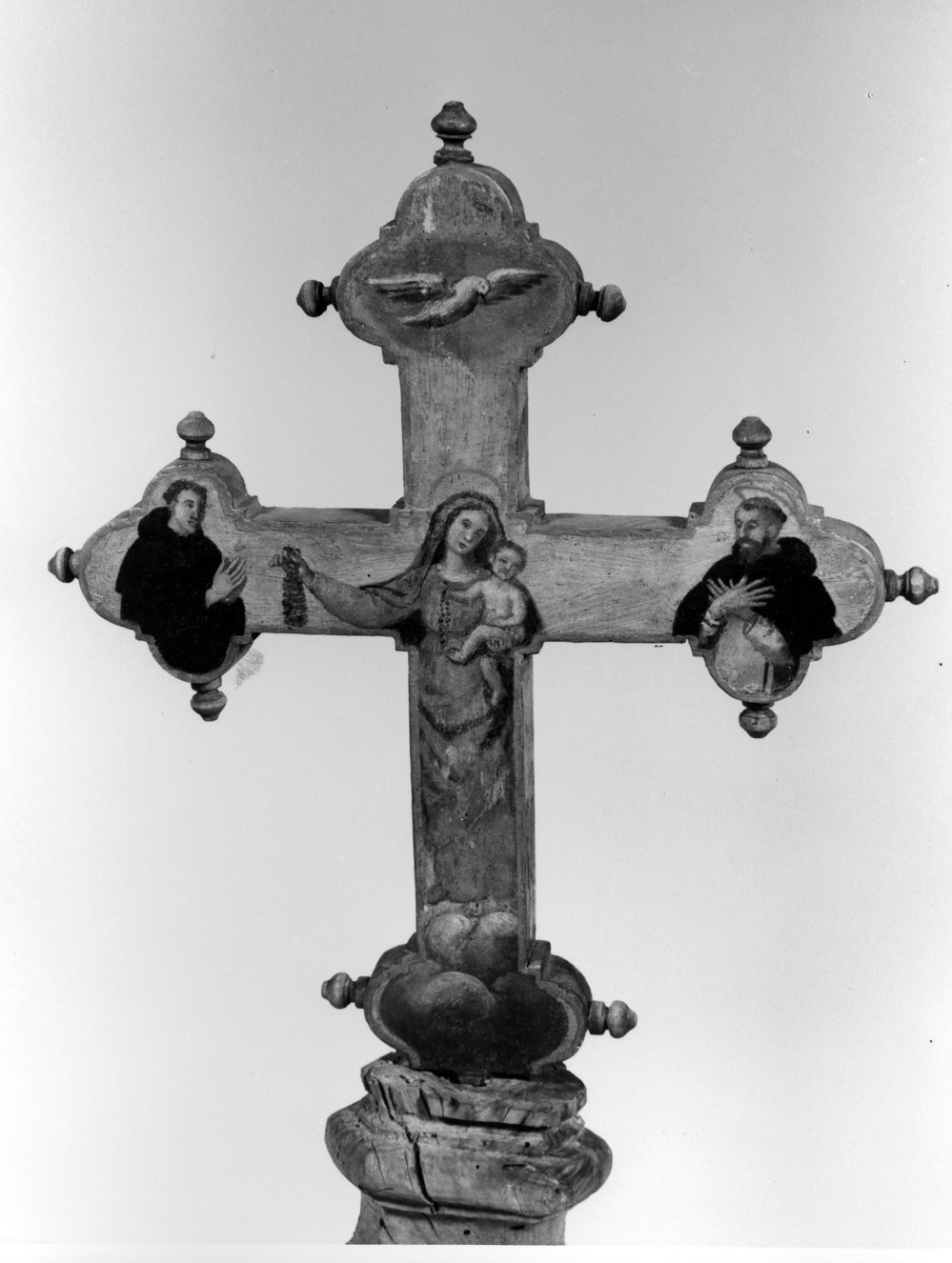 croce, elemento d'insieme - bottega toscana (sec. XVI)