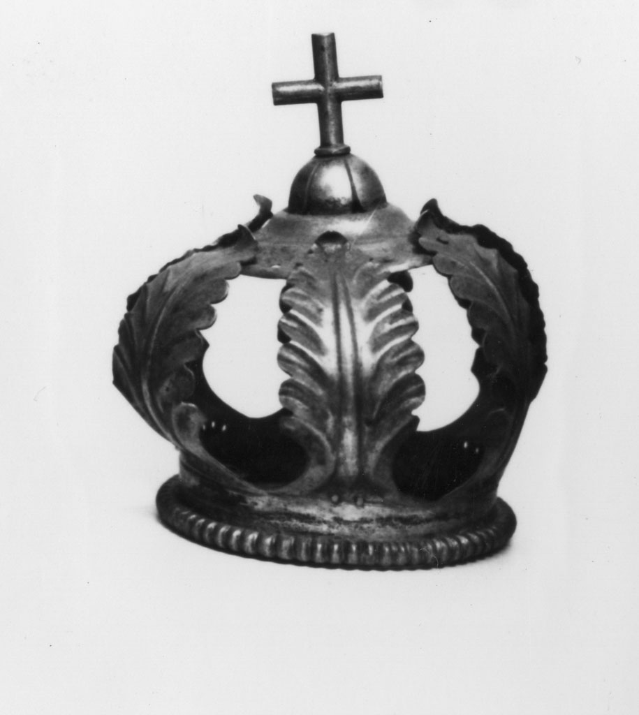 corona di immagine sacra - bottega toscana (prima metà sec. XIX)