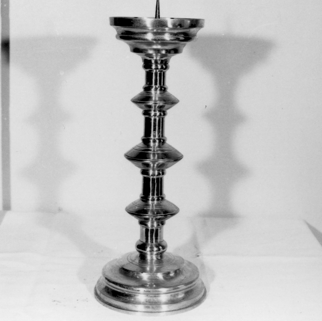 candelabro, serie - bottega toscana (fine/inizio secc. XIX/ XX)