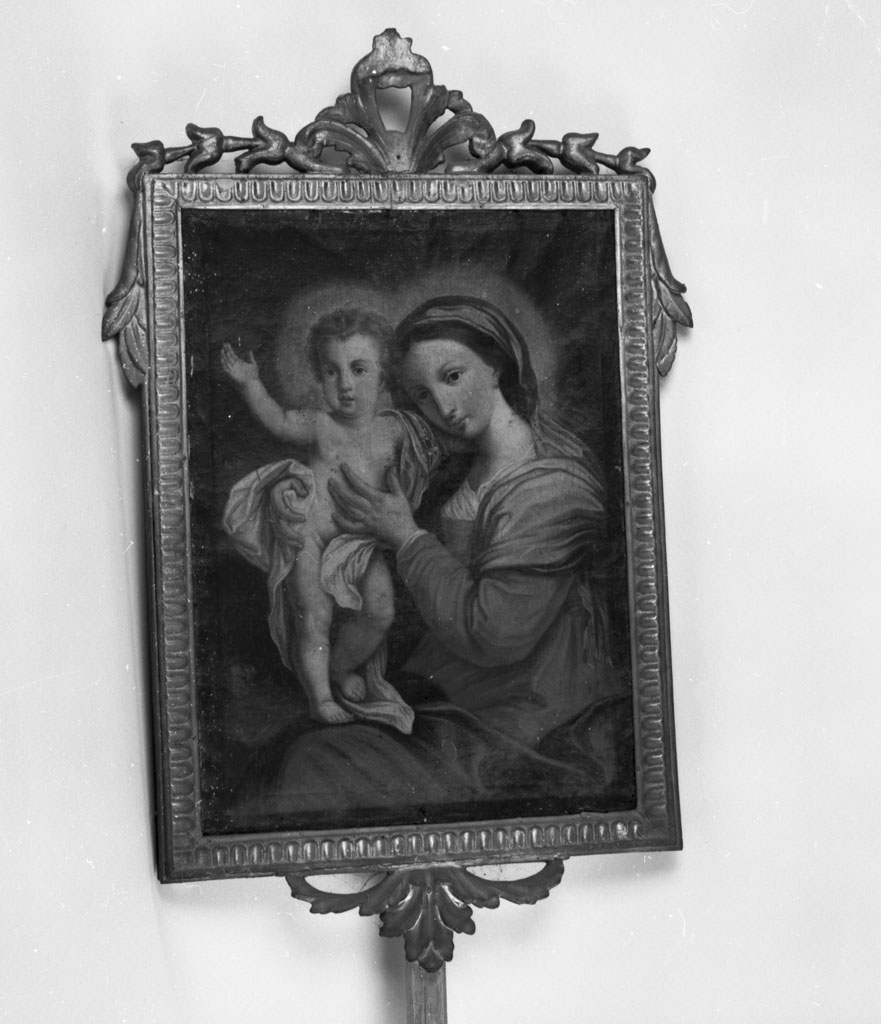 Madonna con Bambino (stendardo processionale) - ambito romano (seconda metà sec. XVIII)