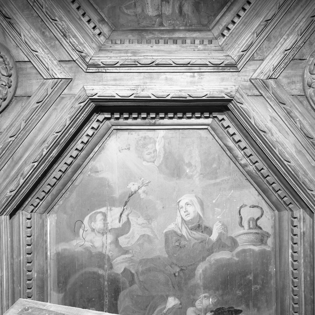 Santa Verdiana in gloria (dipinto, elemento d'insieme) - ambito toscano (seconda metà sec. XVII)