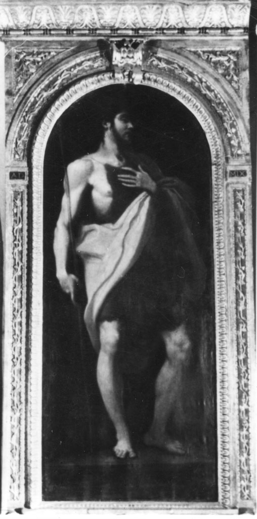 San Giovanni Battista (dipinto, pendant) di Pignoni Simone (attribuito) (metà sec. XVII)