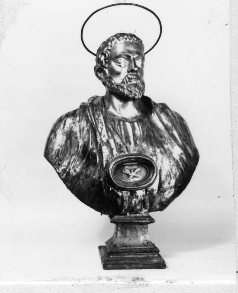 reliquiario - a busto - bottega toscana (fine sec. XVII)