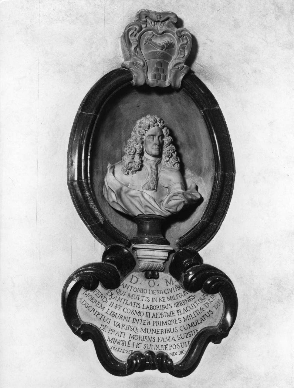 ritratto di Antonio Desii (monumento funebre) - bottega toscana (sec. XVII)