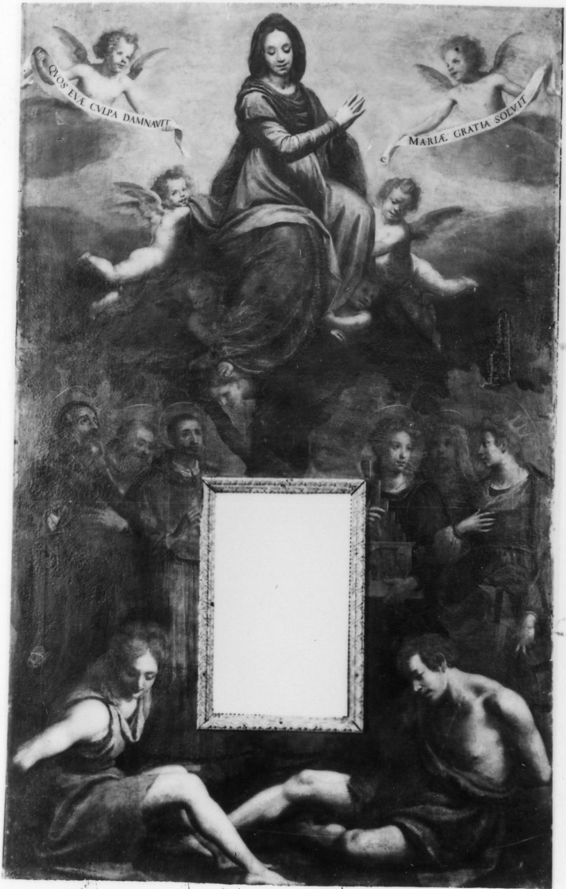 Madonna e santi (dipinto) - ambito toscano (sec. XVII)