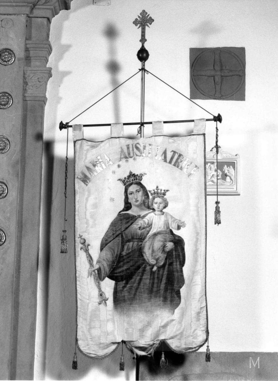 Madonna con Bambino (stendardo processionale) - produzione toscana (seconda metà sec. XIX)