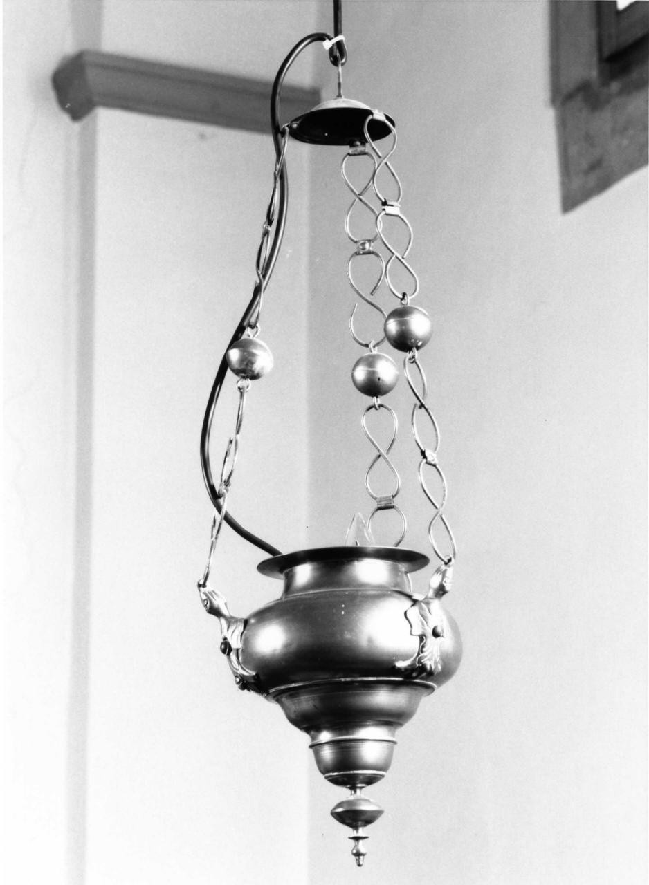 lampada pensile, serie - produzione toscana (fine sec. XVIII)
