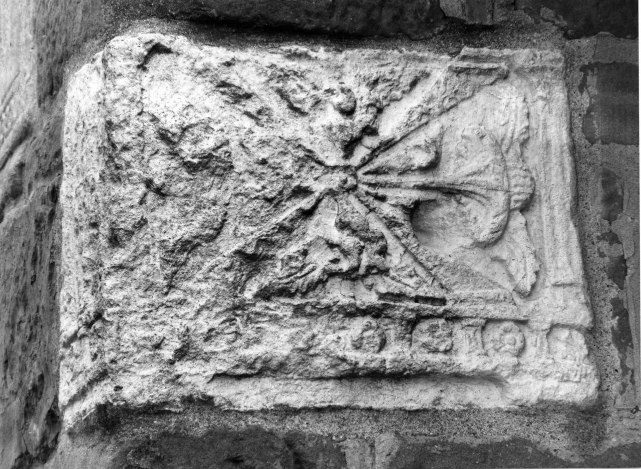 motivo decorativo floreale (rilievo) - bottega toscana (sec. XX)