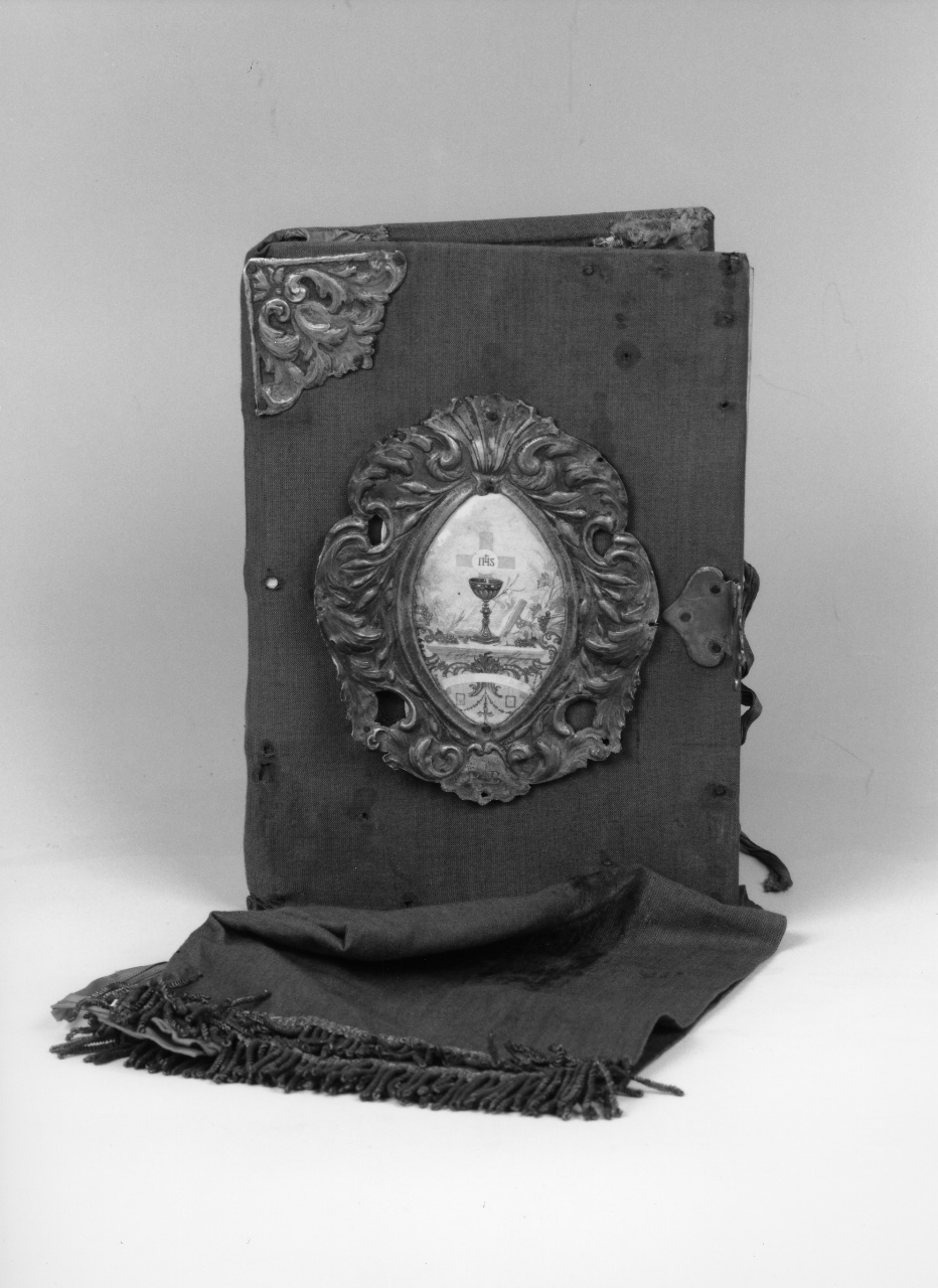 coperta di libro liturgico - manifattura toscana (fine/inizio secc. XVIII/ XIX)