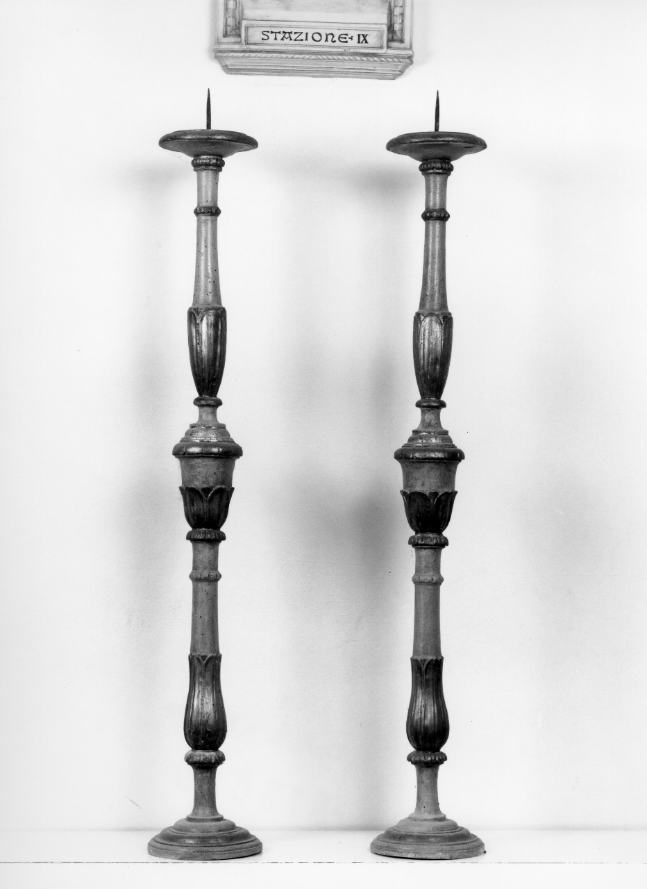 candelabro, serie - produzione toscana (metà sec. XIX)