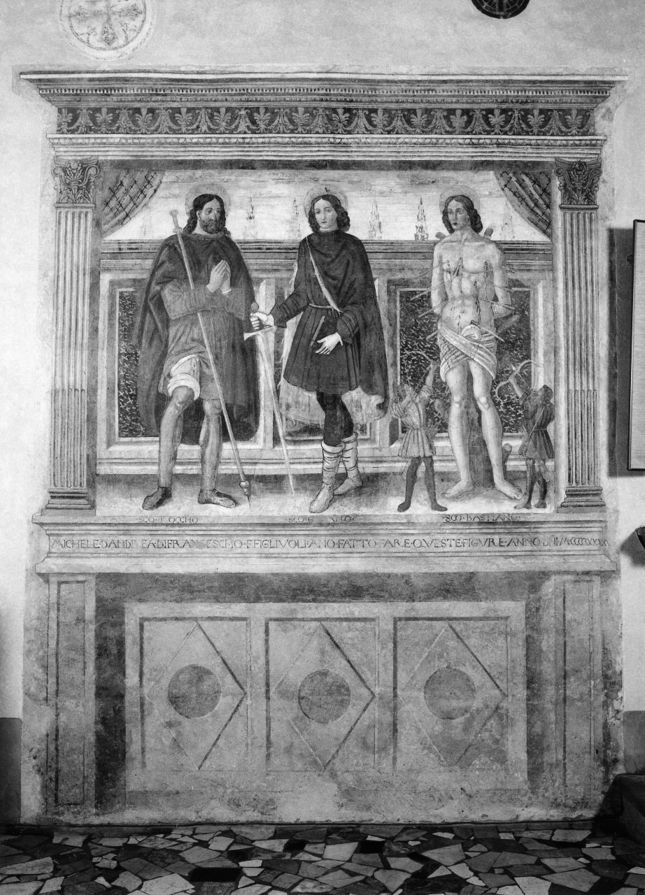 Santi (dipinto) di Rosselli Cosimo (bottega) (sec. XV)
