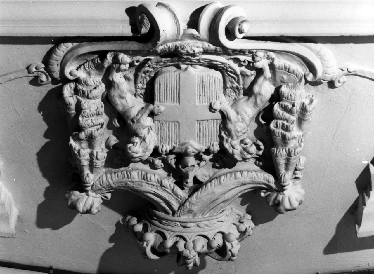 stemma reale sabaudo (rilievo) - ambito toscano (seconda metà sec. XIX)