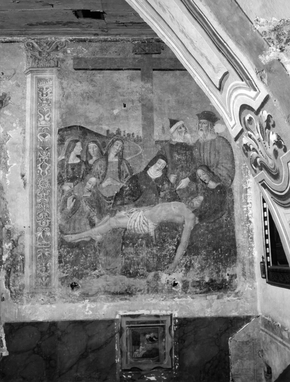 compianto sul Cristo morto (dipinto) - ambito toscano (sec. XVI)