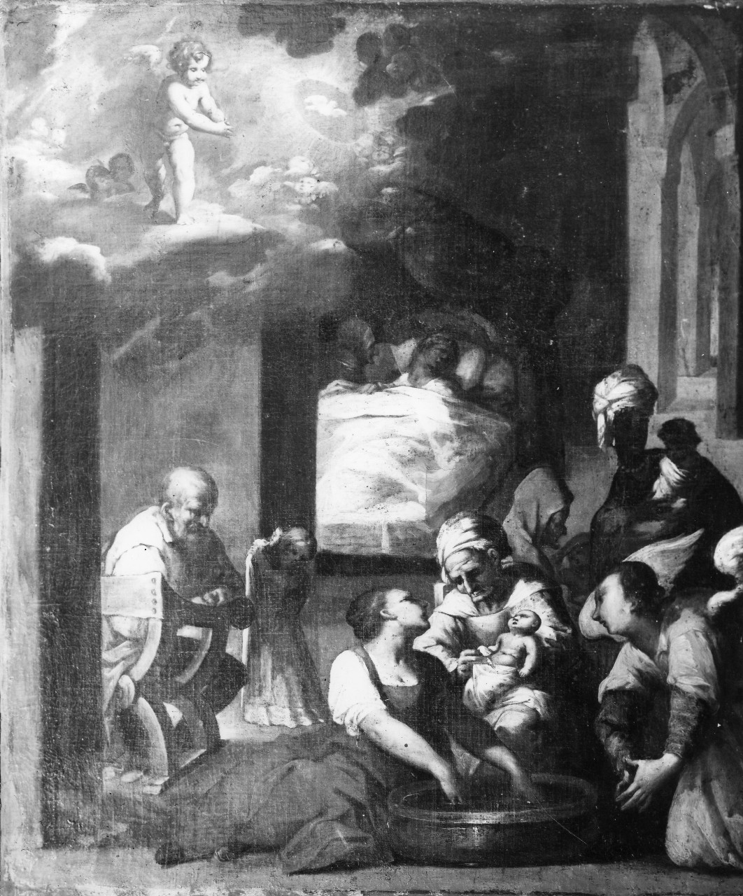 nascita di Maria Vergine (dipinto) di Dandini Pietro (maniera) (prima metà sec. XVIII)