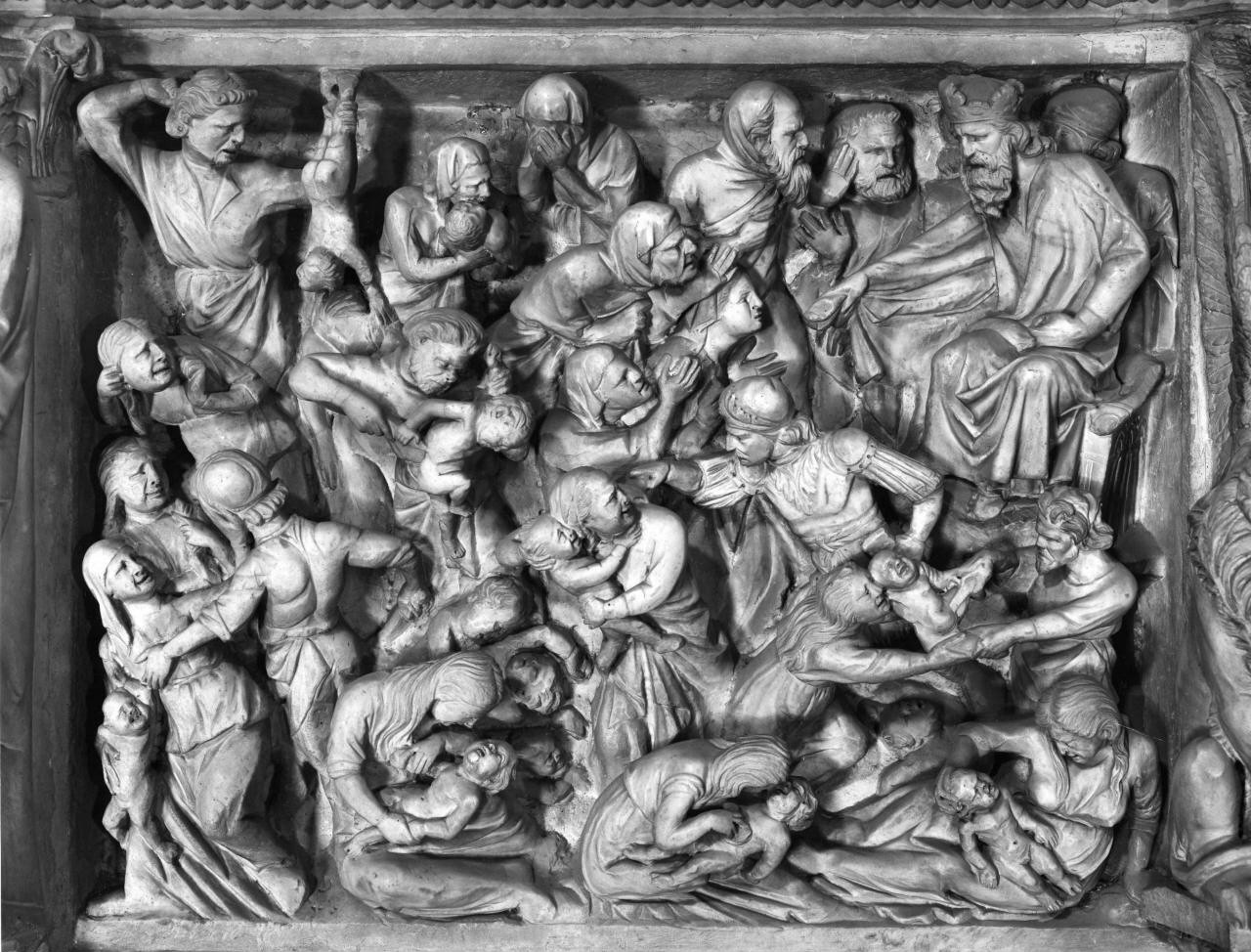 strage degli innocenti (rilievo) di Giovanni Pisano (attribuito) (inizio sec. XIV)