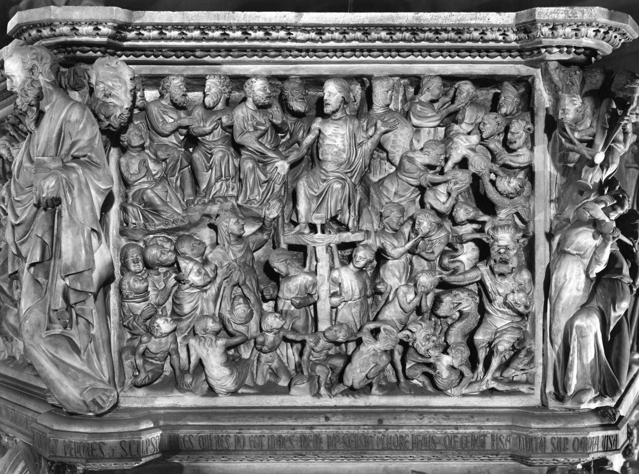 Giudizio Universale (rilievo) di Giovanni Pisano (attribuito) (inizio sec. XIV)