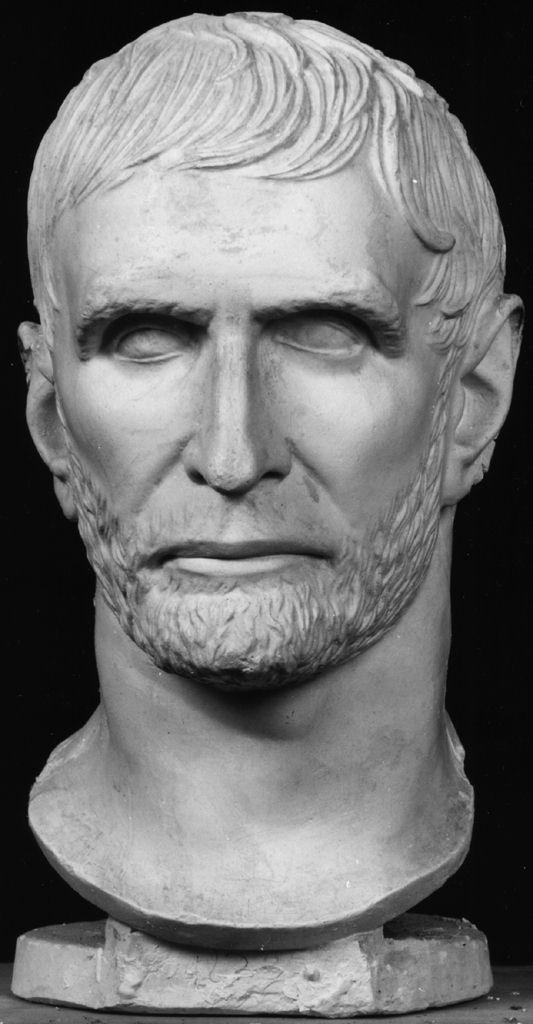 Bruto Capitolino, testa d'uomo con barba (scultura) - produzione italiana (secc. XIX/ XX)