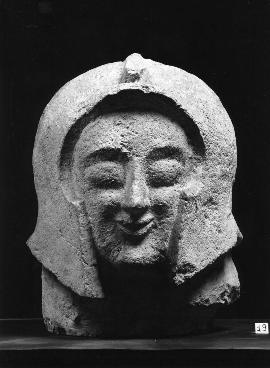 testa di guerriero (monumento funebre) di Lelli Luigi (bottega) (secc. XIX/ XX)