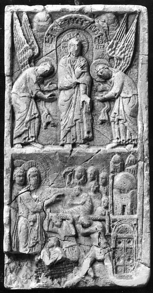 Cristo guarisce il paralitico di Cafarnao (rilievo) - bottega fiorentina (secc. XIX/ XX)
