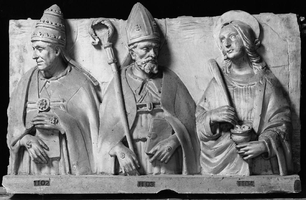 Santi vescovi (rilievo) - produzione italiana (sec. XIX)