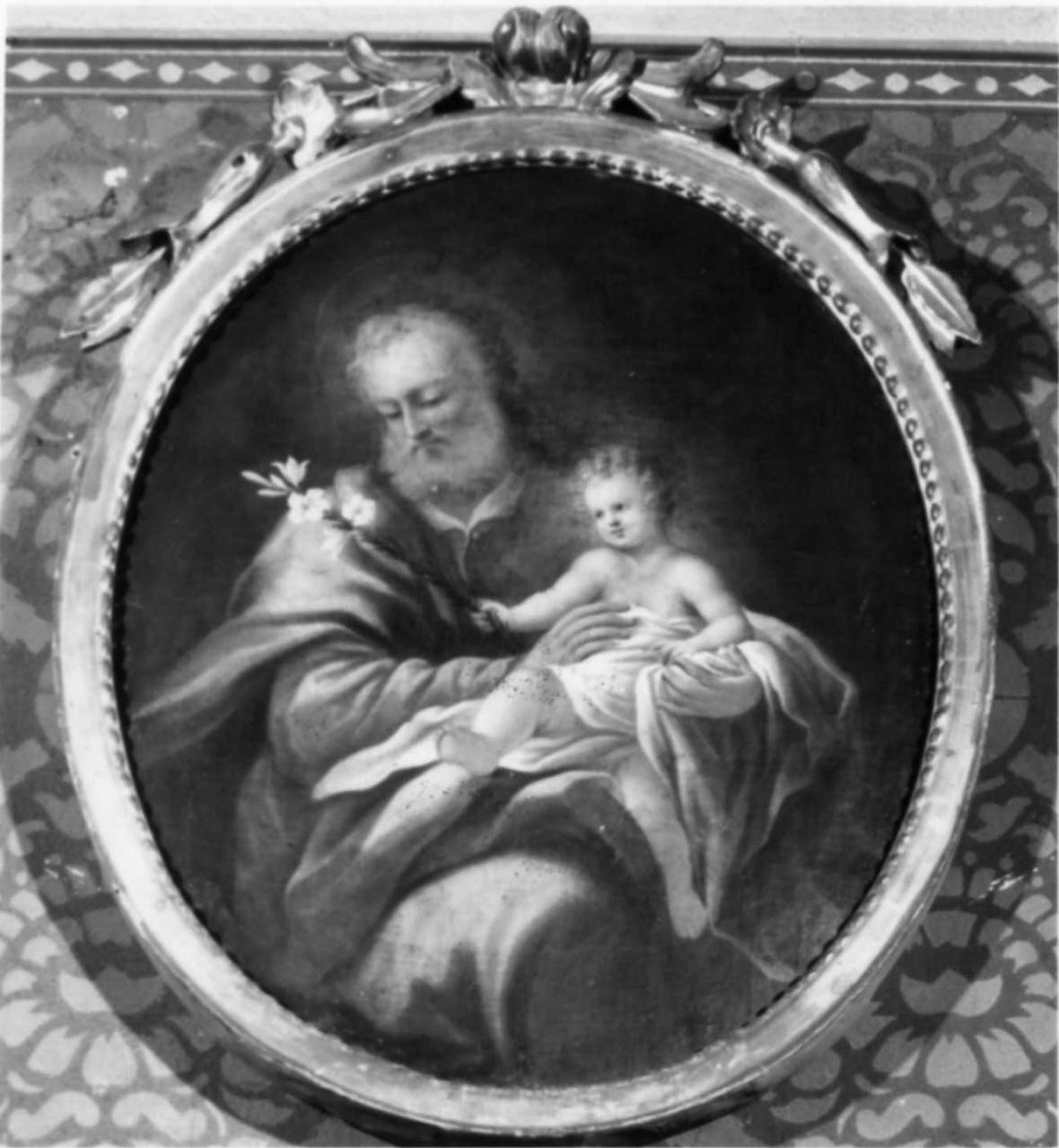 San Giuseppe e Gesù Bambino (dipinto) di Catani Luigi (sec. XVIII)
