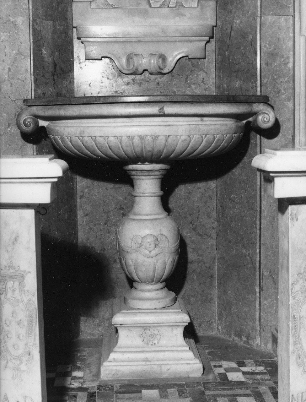 vasca battesimale - bottega toscana (sec. XVII)