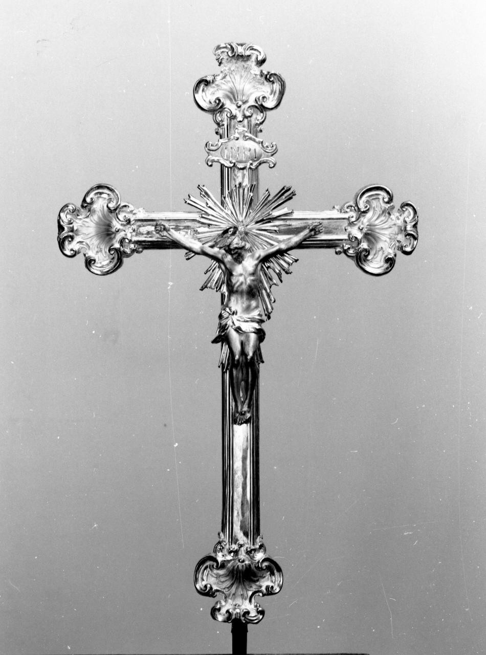 Cristo crocifisso (croce processionale) - produzione toscana (sec. XVIII)