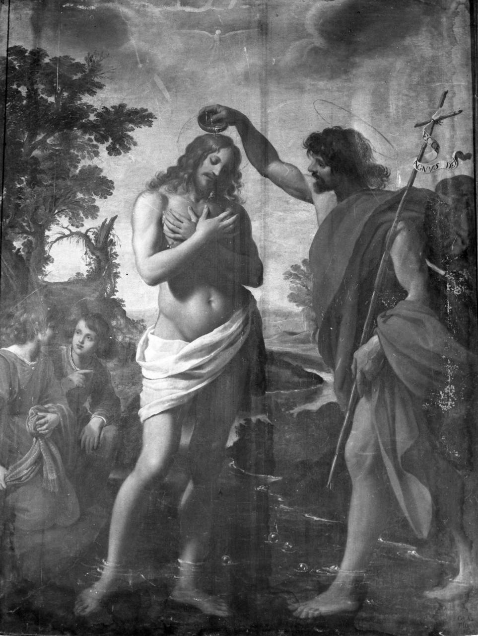 battesimo di Cristo (dipinto) di Fidani Orazio (attribuito) (sec. XVII)