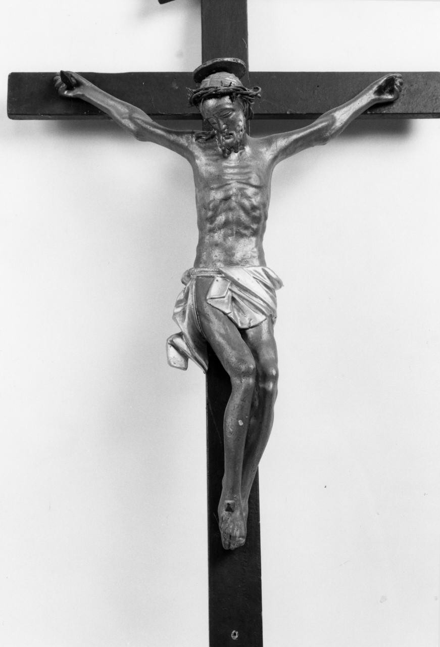 Cristo crocifisso (crocifisso di sacrestia) - bottega toscana (secc. XVIII/ XIX)