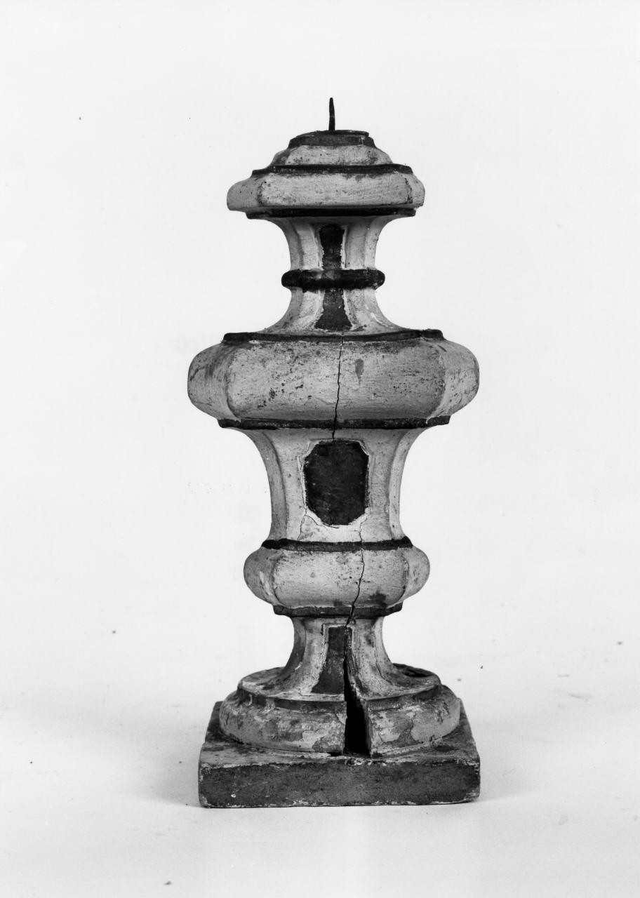 candeliere da chiesa - bottega toscana (fine/inizio secc. XVIII/ XIX)