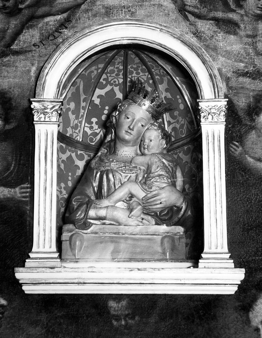 Madonna con Bambino (statua) di Ghiberti Lorenzo (maniera) (metà sec. XV)