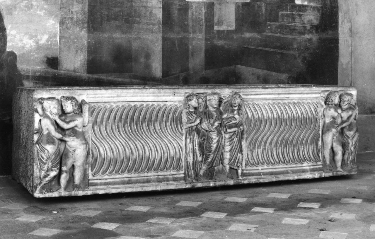 viaggio nell'Ade con Eros e Psiche (sarcofago) - ambito laziale (sec. II)