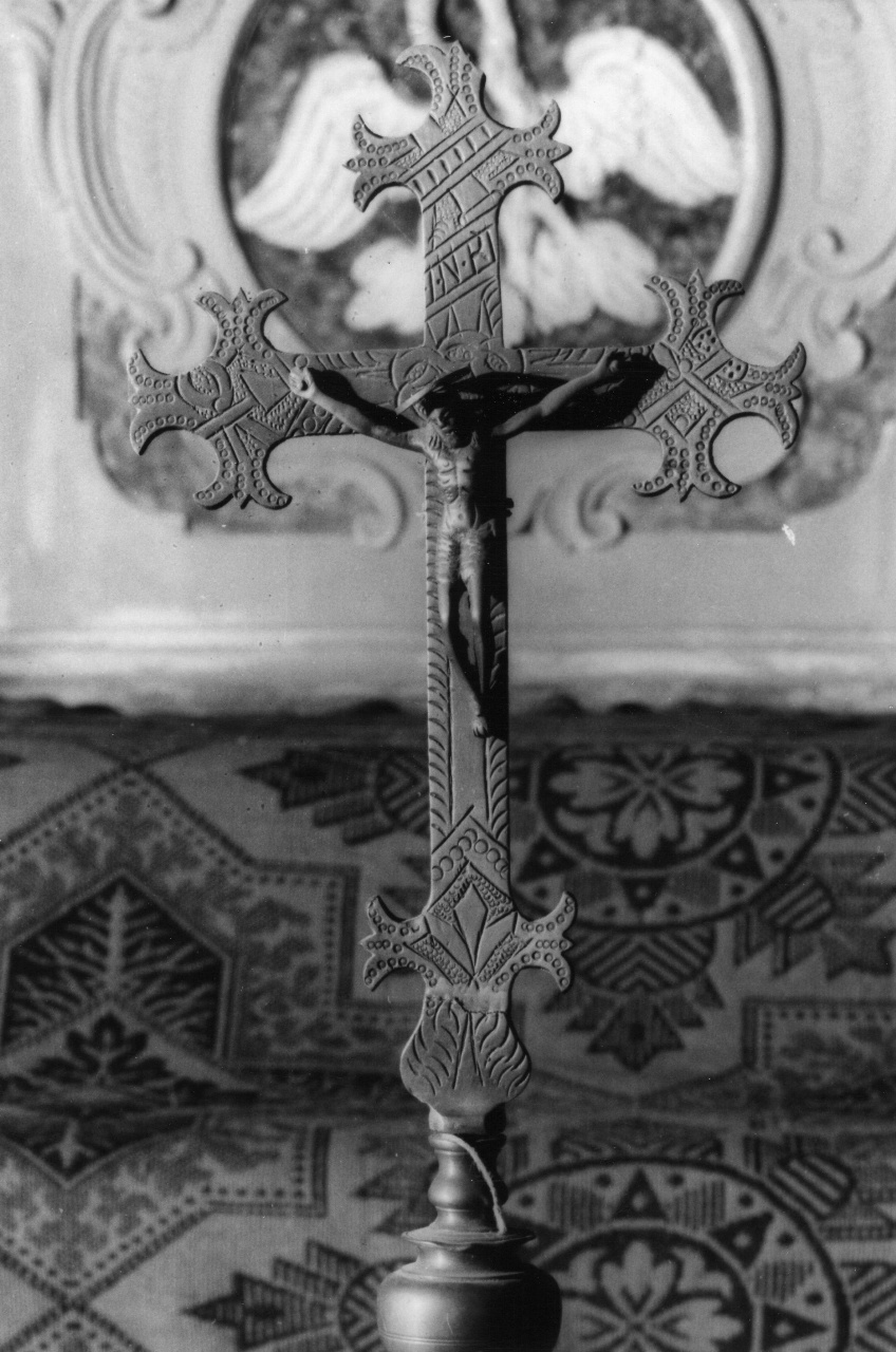 Cristo crocifisso e strumenti della Passione (croce processionale) - bottega toscana (sec. XVII)