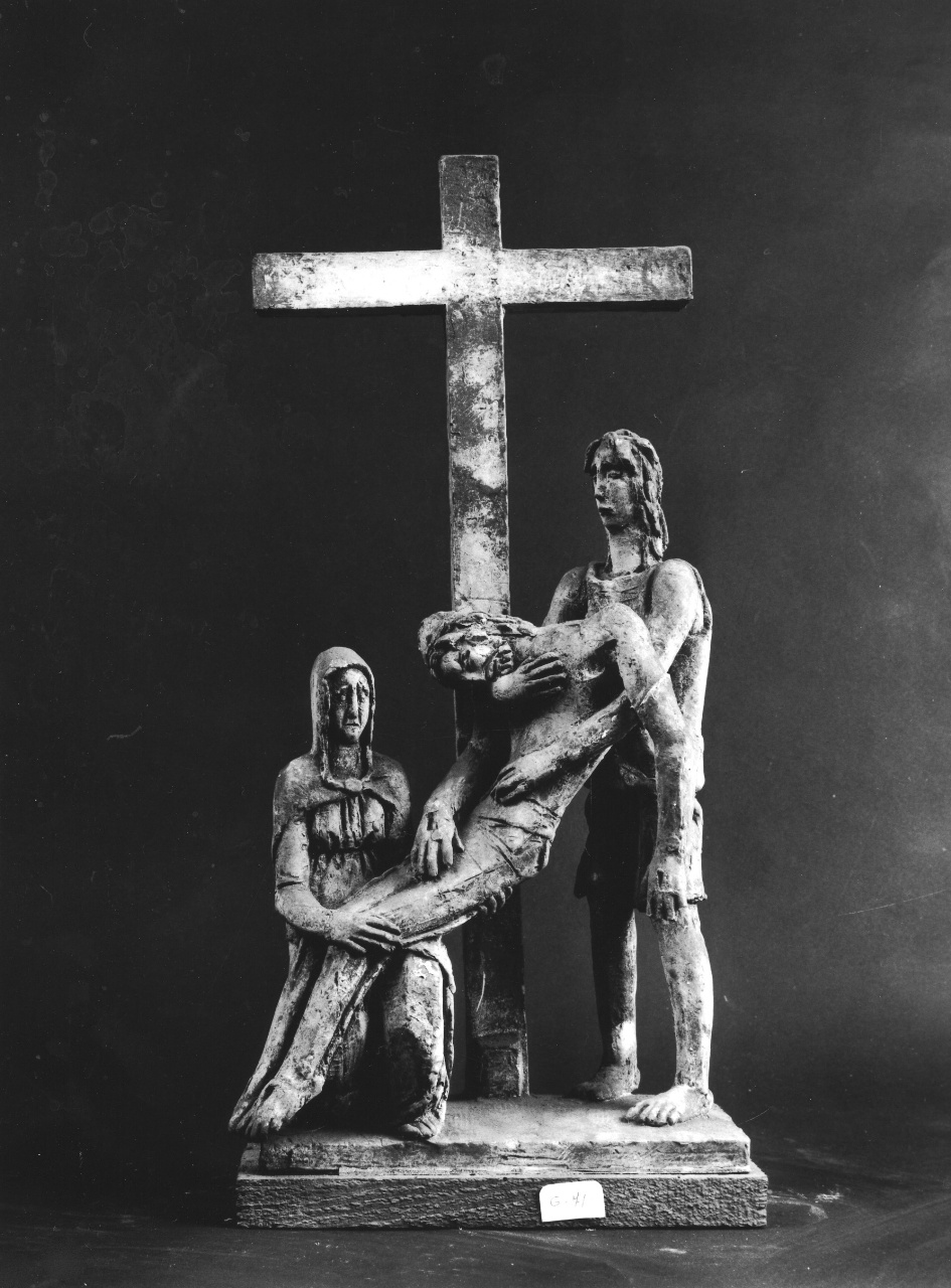 deposizione di Cristo dalla croce (scultura) di Andreotti Libero (sec. XX)