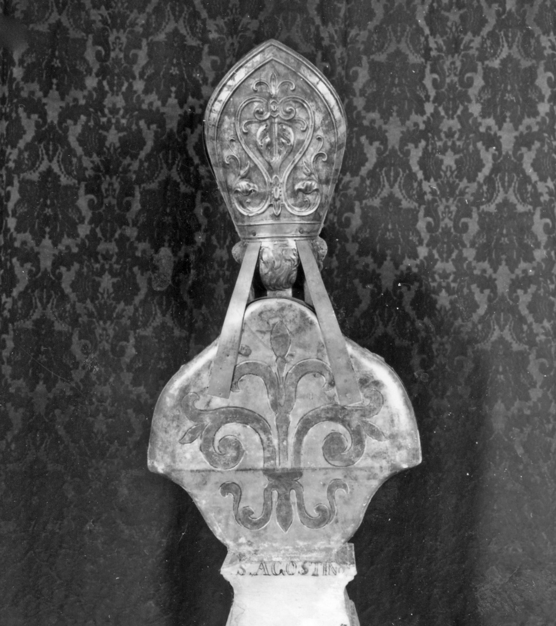 Sant'Agostino (reliquiario - a busto) - ambito toscano (sec. XIX)