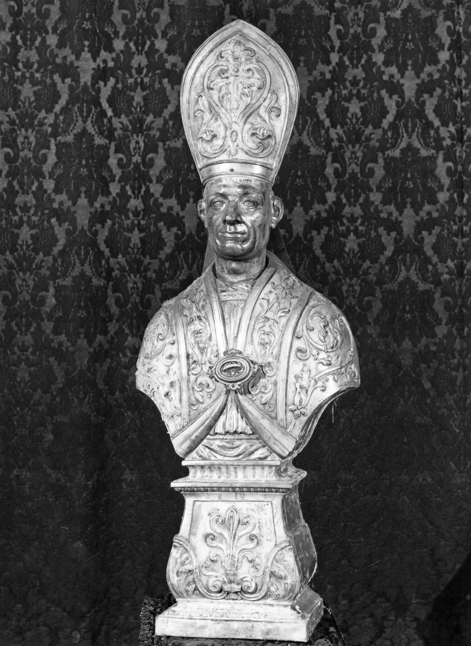 Sant'Ambrogio (reliquiario - a busto) - ambito toscano (sec. XIX)