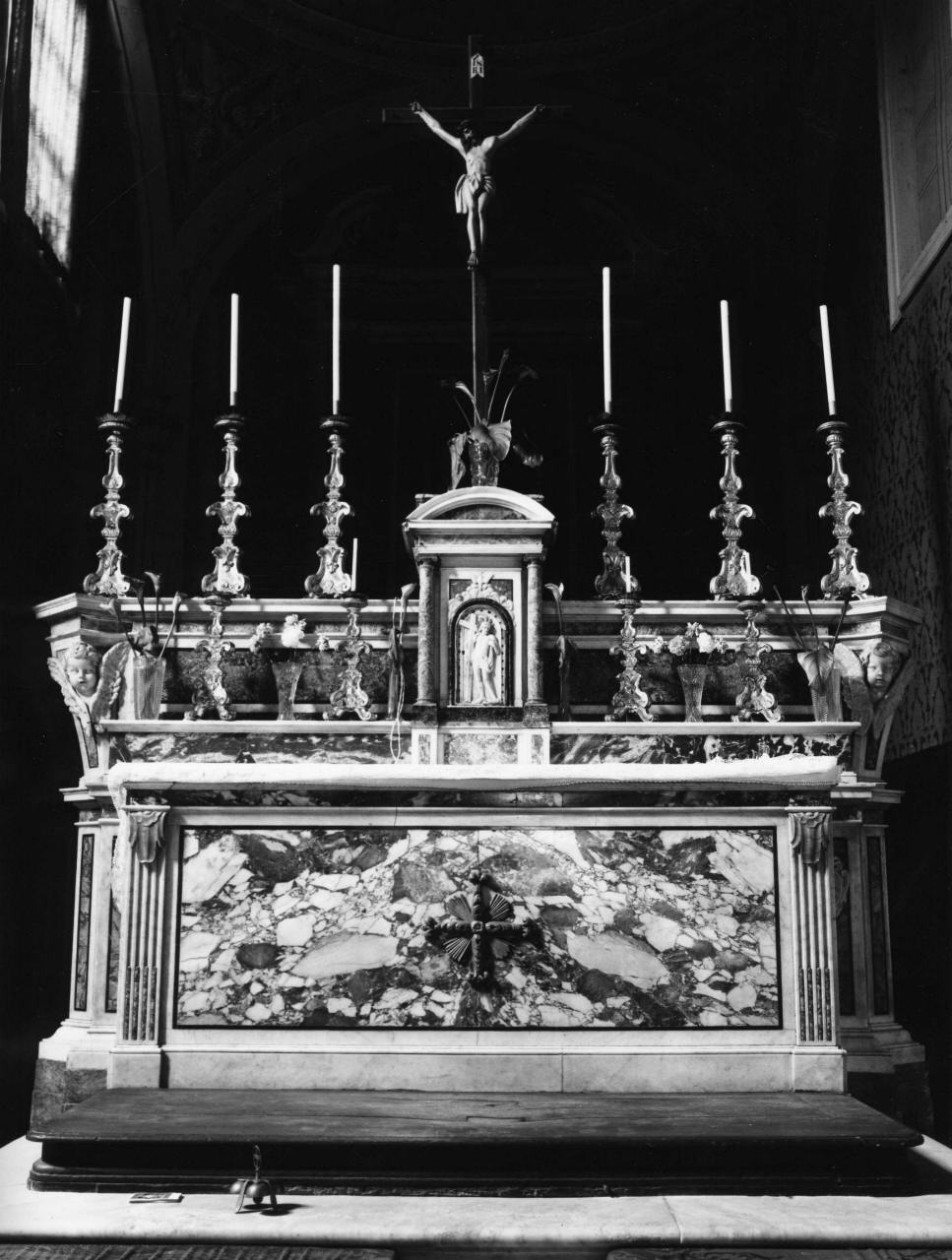 altare - a blocco - bottega toscana (fine/inizio secc. XVIII/ XIX)