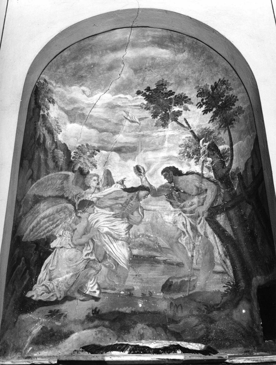 battesimo di Cristo (dipinto) - ambito toscano (sec. XVIII)