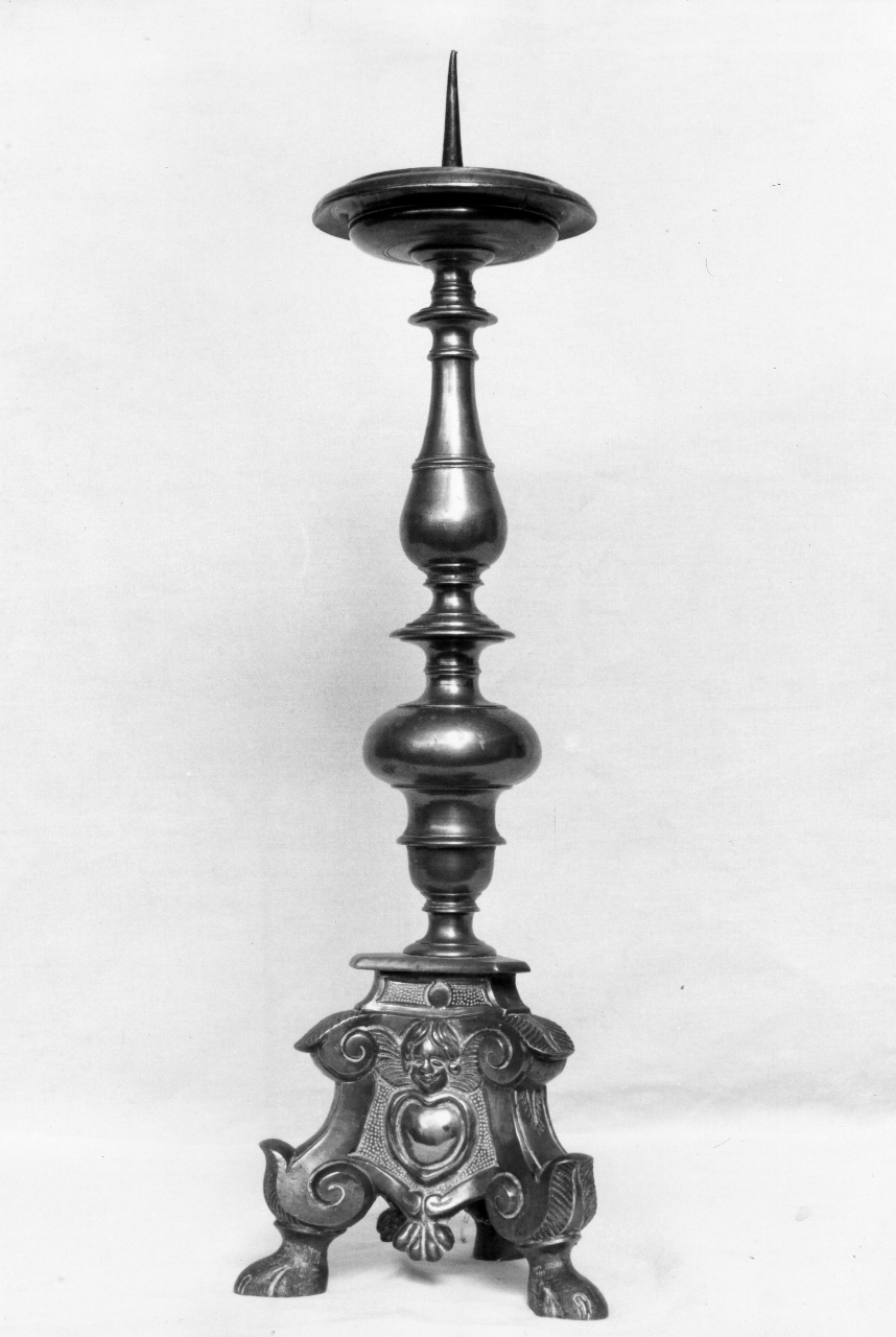 candelabro, serie - bottega toscana (prima metà sec. XVIII)