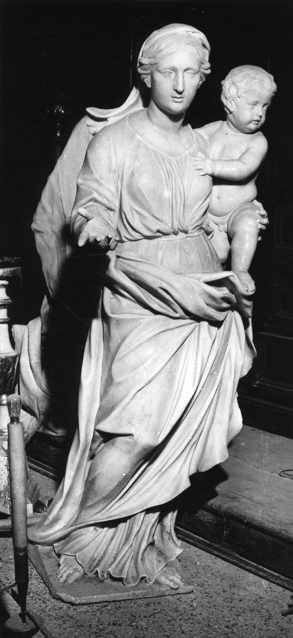 Madonna con Bambino (scultura) - bottega romana (sec. XVII)