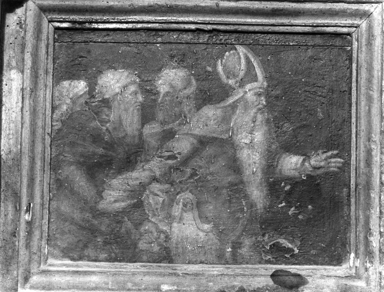 incontro di Abramo e Melchisedek (dipinto) di Vini Sebastiano detto Bastiano Veronese (attribuito) (sec. XVI)