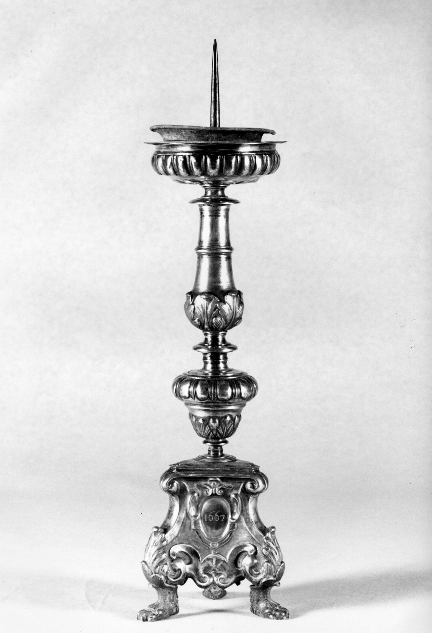 candelabro, serie - bottega toscana (sec. XVII)